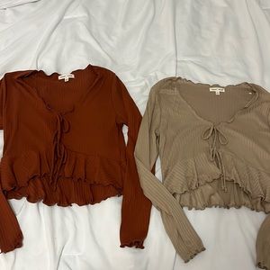 Dry Goods 2 piece tied tops